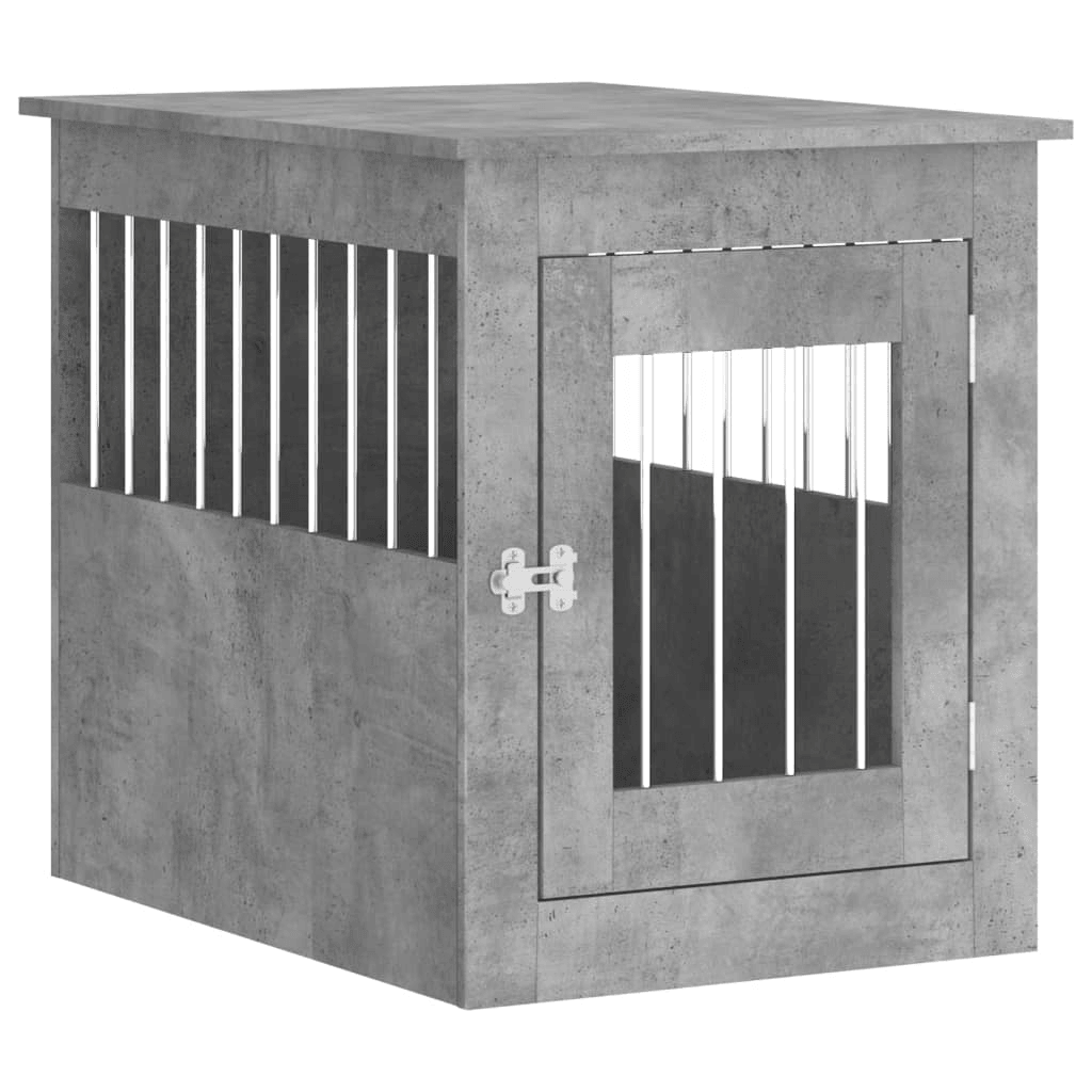 vidaXL Dog Crate Furniture Concrete Grey 55x75x65 cm