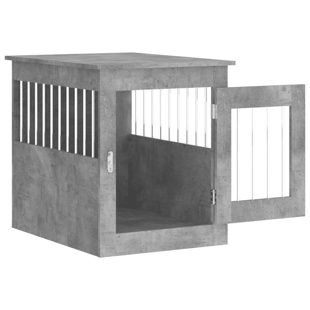 vidaXL Dog Crate Furniture Concrete Grey 55x75x65 cm