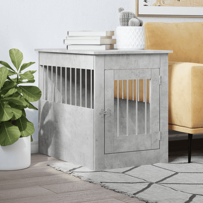 vidaXL Dog Crate Furniture Concrete Grey 55x80x68 cm 