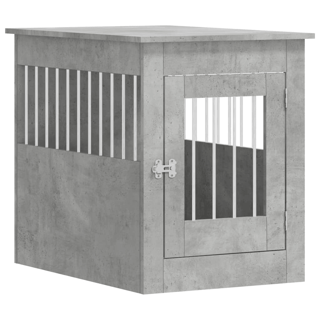 vidaXL Dog Crate Furniture Concrete Grey 55x80x68 cm 