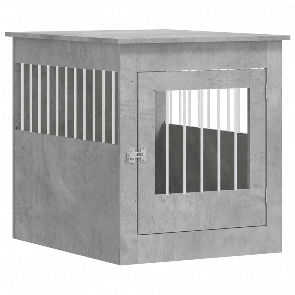 VidaXL Dog Crate Furniture | Concrete Grey 64.5x80x71 cm - FluffePet