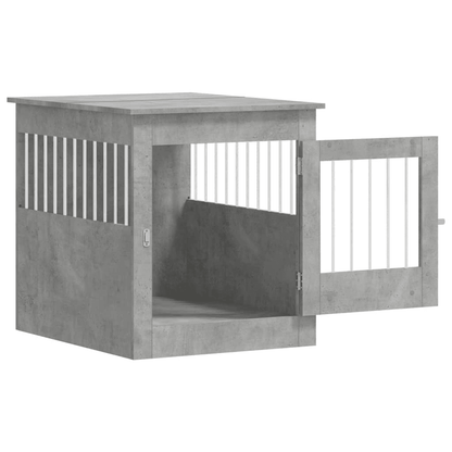 VidaXL Dog Crate Furniture | Concrete Grey 64.5x80x71 cm - FluffePet