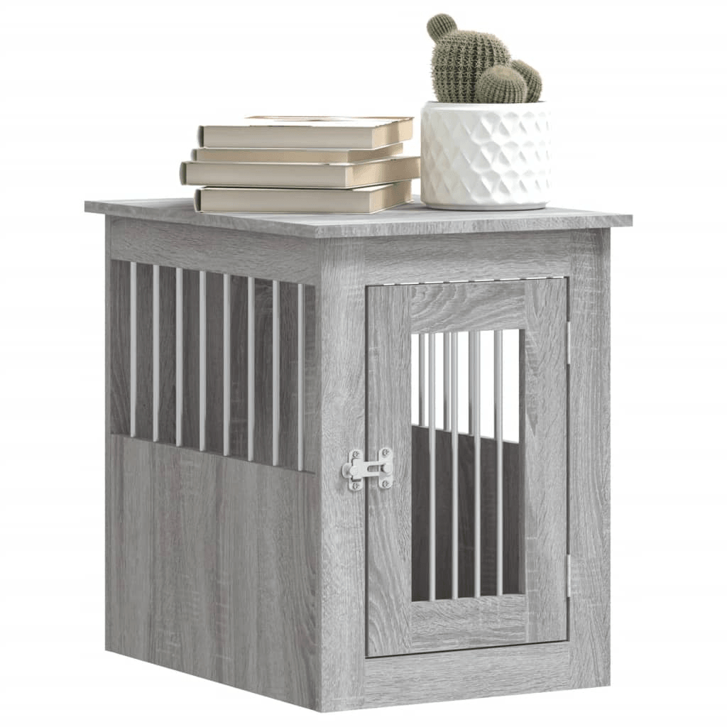 vidaXL Dog Crate Furniture Grey Sonoma 45x62x59 cm