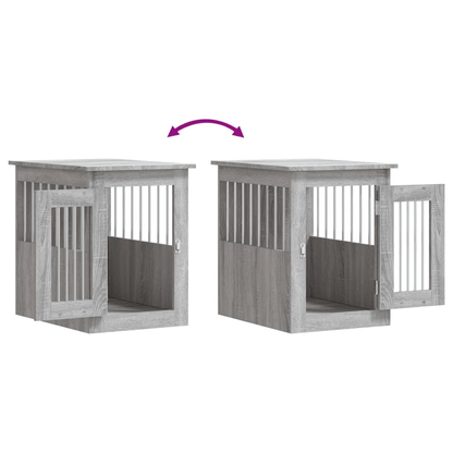 vidaXL Dog Crate Furniture Grey Sonoma 45x62x59 cm