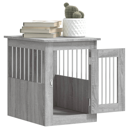 vidaXL Dog Crate Furniture Grey Sonoma 45x62x59 cm