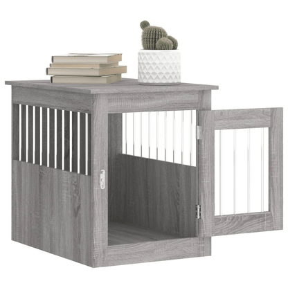 vidaXL Dog Crate Furniture Grey Sonoma 55x75x65 cm