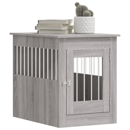 vidaXL Dog Crate Furniture Grey Sonoma 55x80x68 cm