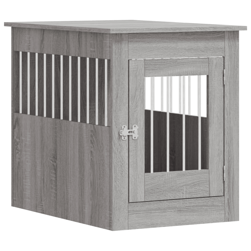 vidaXL Dog Crate Furniture Grey Sonoma 55x80x68 cm