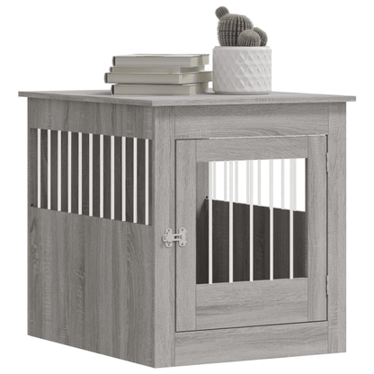 vidaXL Dog Crate Furniture Grey Sonoma 64.5x80x71 cm 