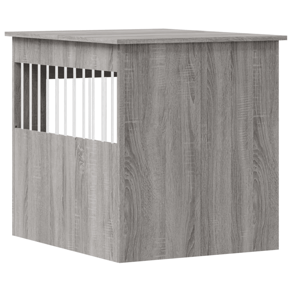 VidaXL Dog Crate Furniture | Grey Sonoma 64.5x80x71 cm - FluffePet