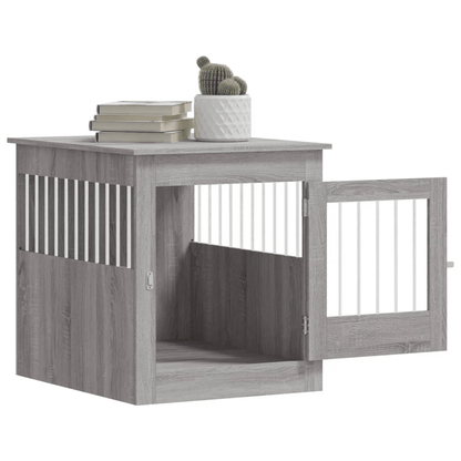 vidaXL Dog Crate Furniture Grey Sonoma 64.5x80x71 cm 