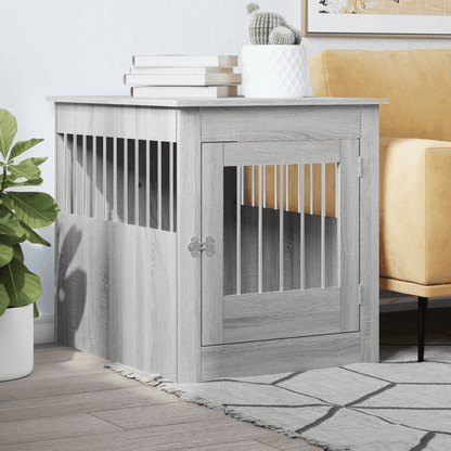 vidaXL Dog Crate Furniture Grey Sonoma 64.5x80x71 cm 