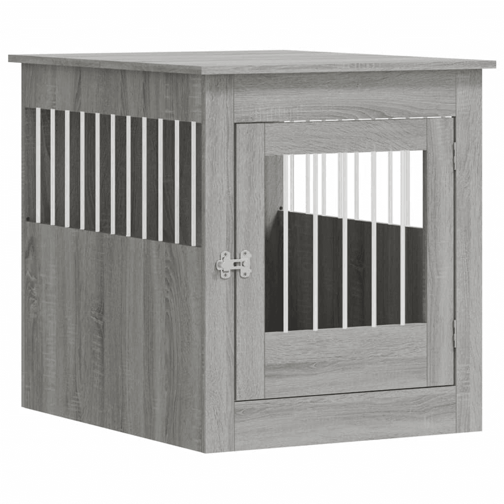 vidaXL Dog Crate Furniture Grey Sonoma 64.5x80x71 cm 