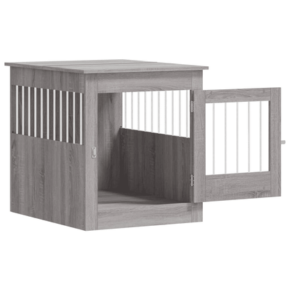 vidaXL Dog Crate Furniture Grey Sonoma 64.5x80x71 cm 