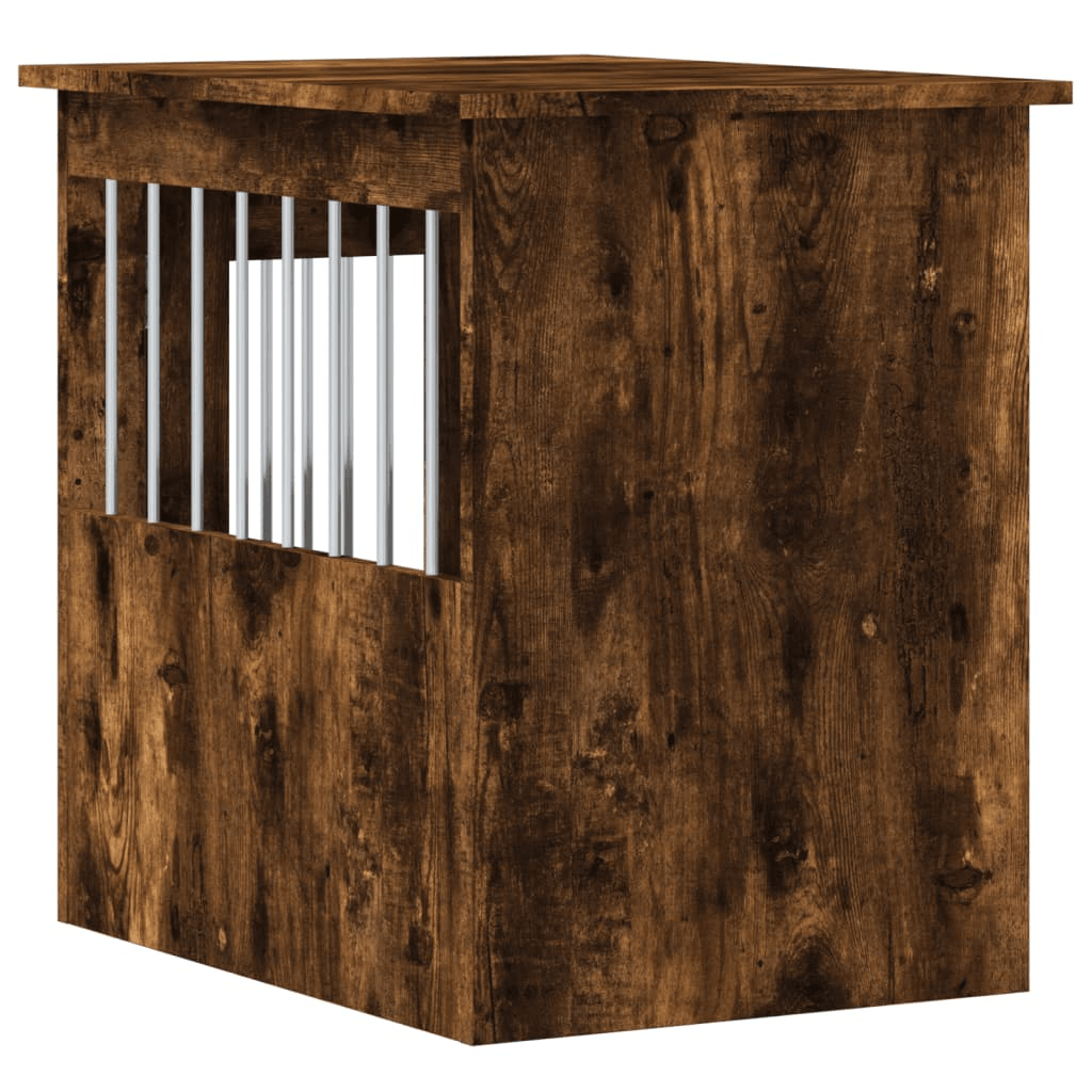 VidaXL Dog Crate Furniture | Smoked Oak 45x62x59 cm - FluffePet