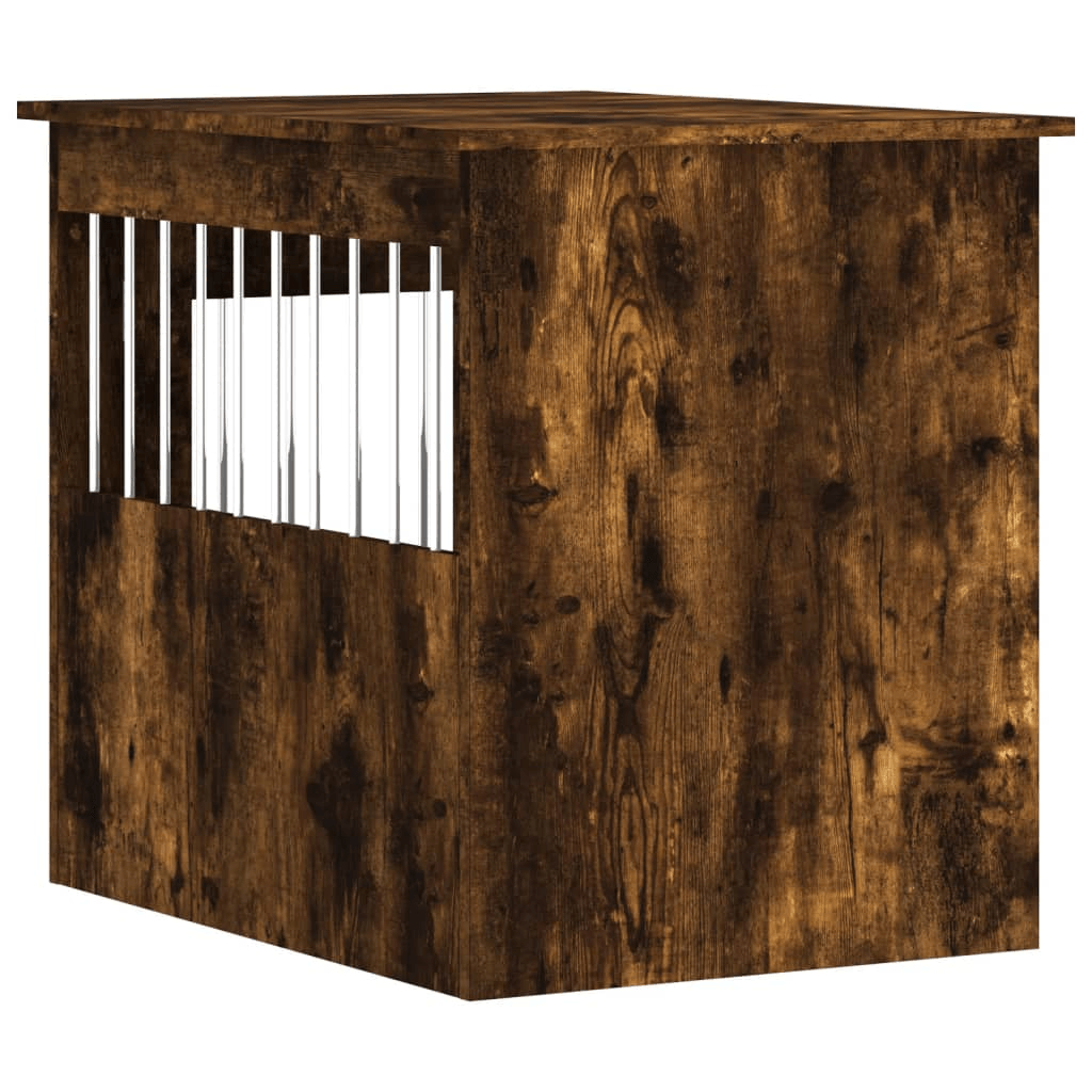 VidaXL Dog Crate Furniture | Smoked Oak 55x75x65 cm - FluffePet