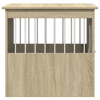 VidaXL Dog Crate Furniture | Sonoma Oak 45x62x59 cm - FluffePet