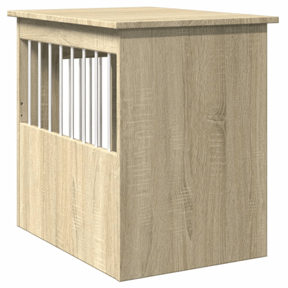 VidaXL Dog Crate Furniture | Sonoma Oak 45x62x59 cm - FluffePet