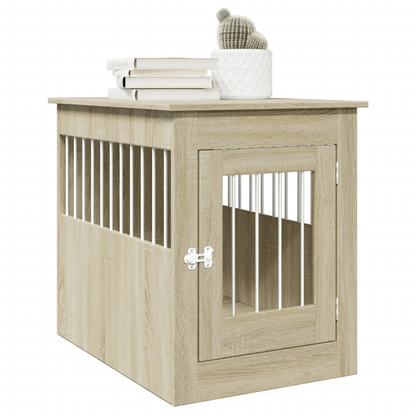 vidaXL Dog Crate Furniture Sonoma Oak 55x80x68 cm