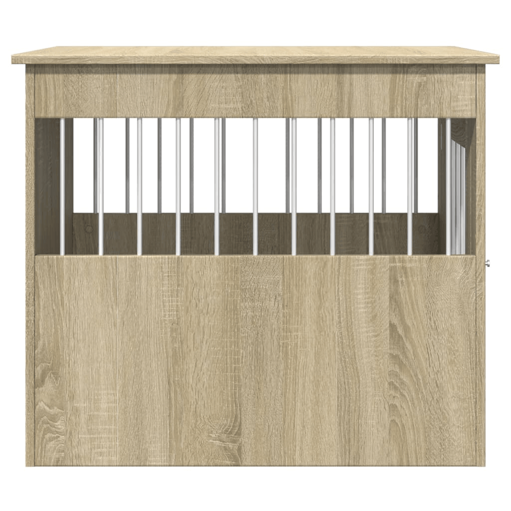 VidaXL Dog Crate Furniture | Sonoma Oak 55x80x68 cm - FluffePet