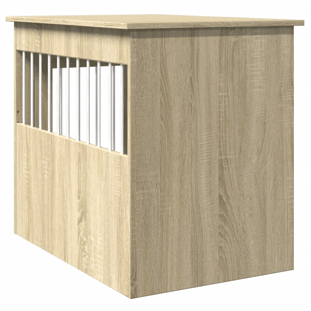 VidaXL Dog Crate Furniture | Sonoma Oak 55x80x68 cm - FluffePet