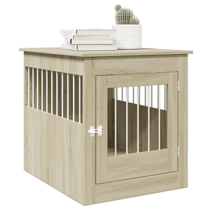 vidaXL Dog Crate Furniture Sonoma Oak 64.5x80x71 cm