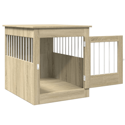 vidaXL Dog Crate Furniture Sonoma Oak 64.5x80x71 cm