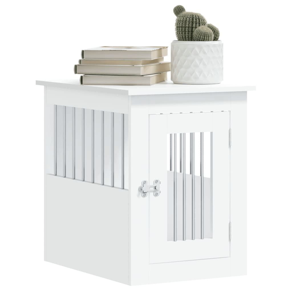 vidaXL Dog Crate Furniture White 45x62x59 cm 