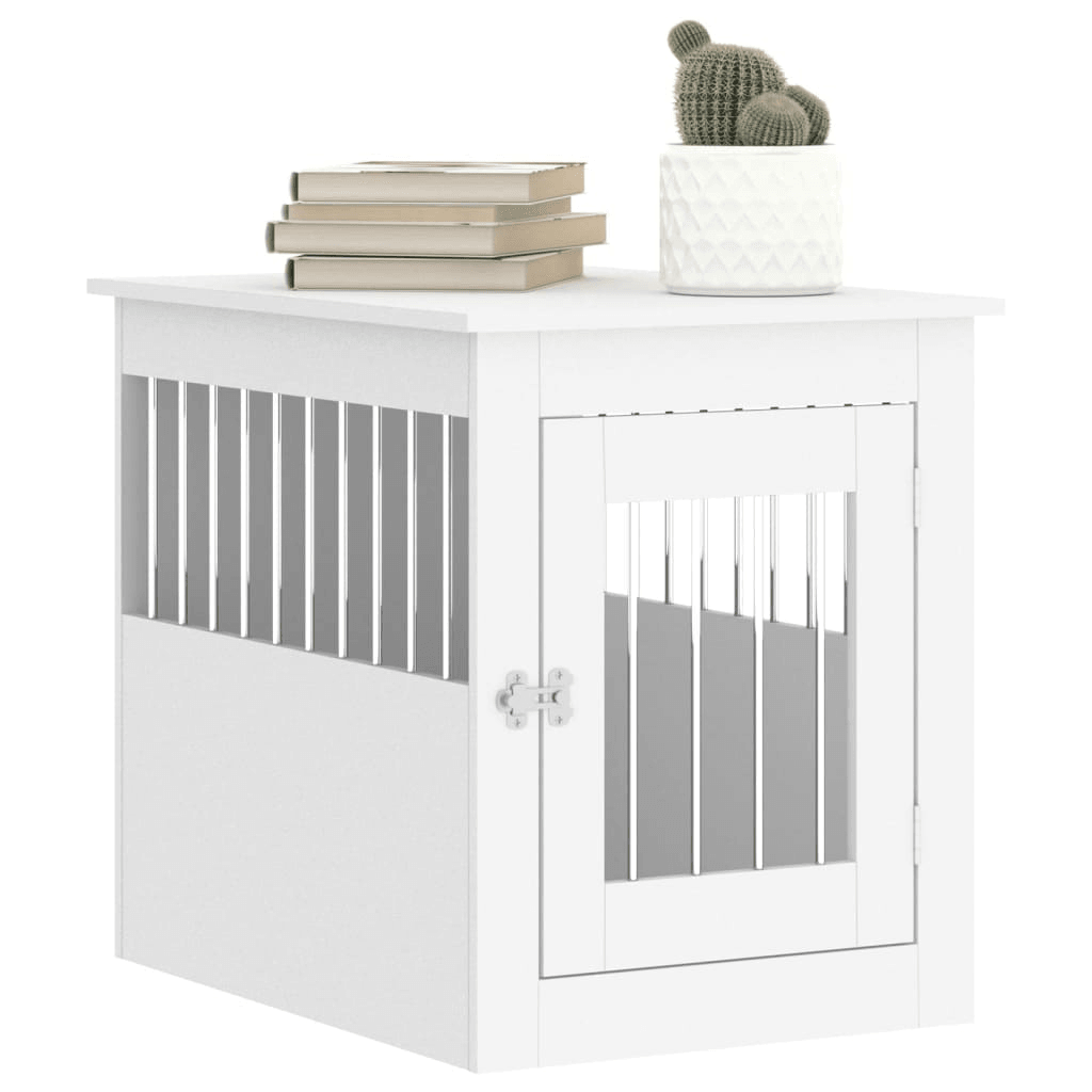 VidaXL Dog Crate Furniture White 55x75x65 cm