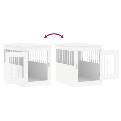 VidaXL Dog Crate Furniture White 55x75x65 cm