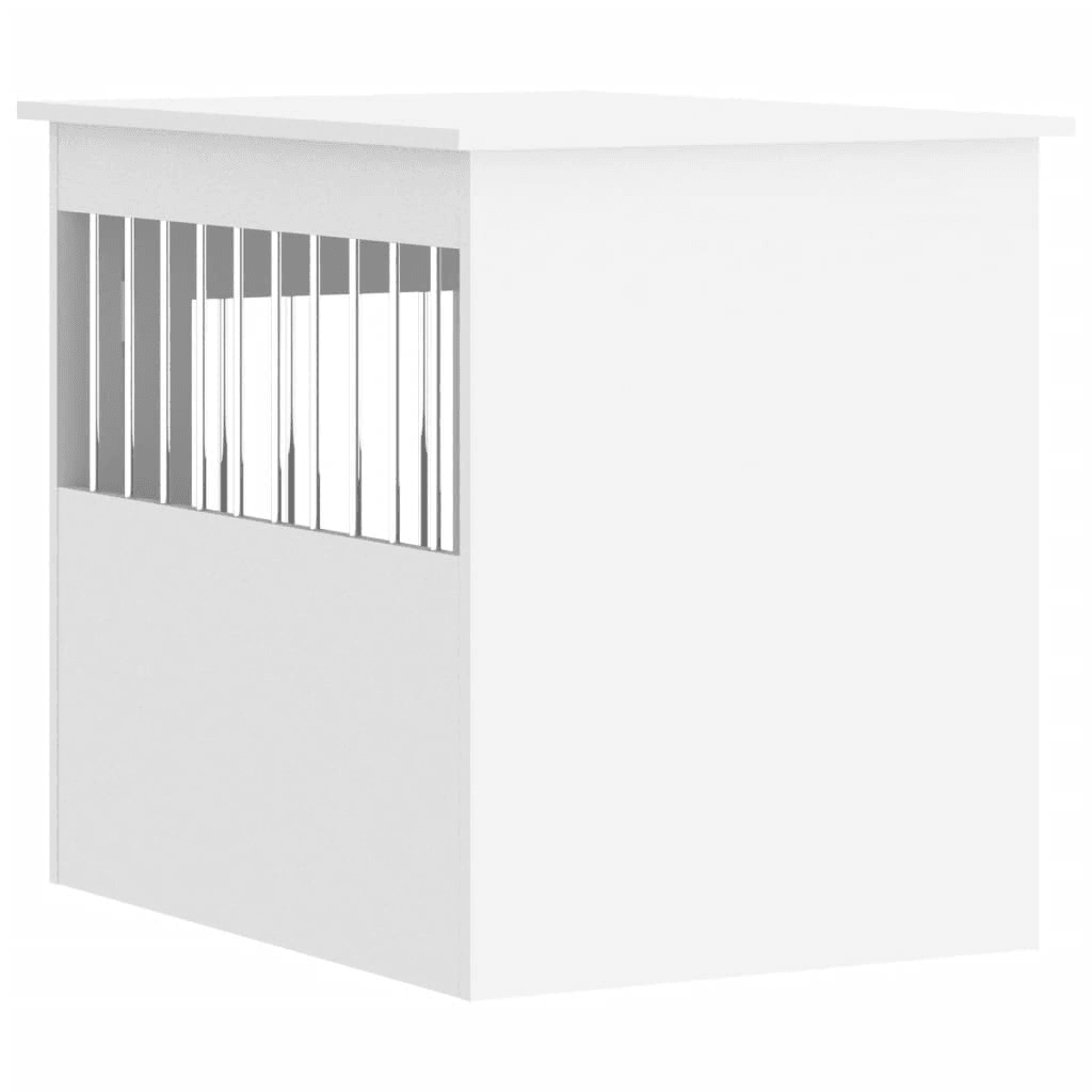 VidaXL Dog Crate Furniture | White 55x75x65 cm - FluffePet