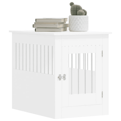 vidaXL Dog Crate Furniture White 55x80x68 cm 