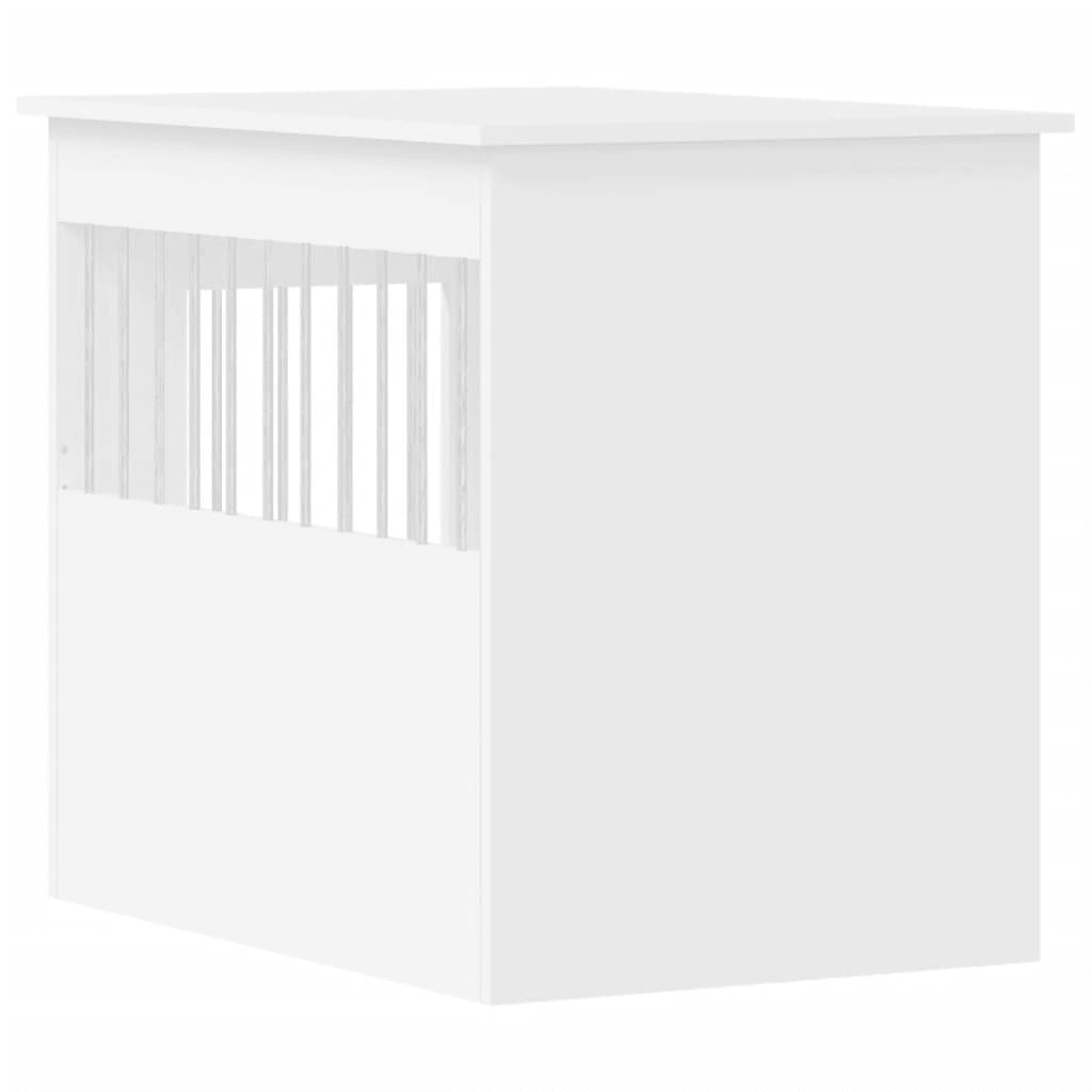 VidaXL Dog Crate Furniture | White 55x80x68 cm - FluffePet