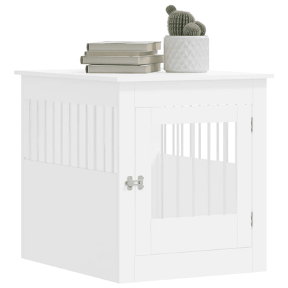 vidaXL Dog Crate Furniture White 64.5x80x71 cm