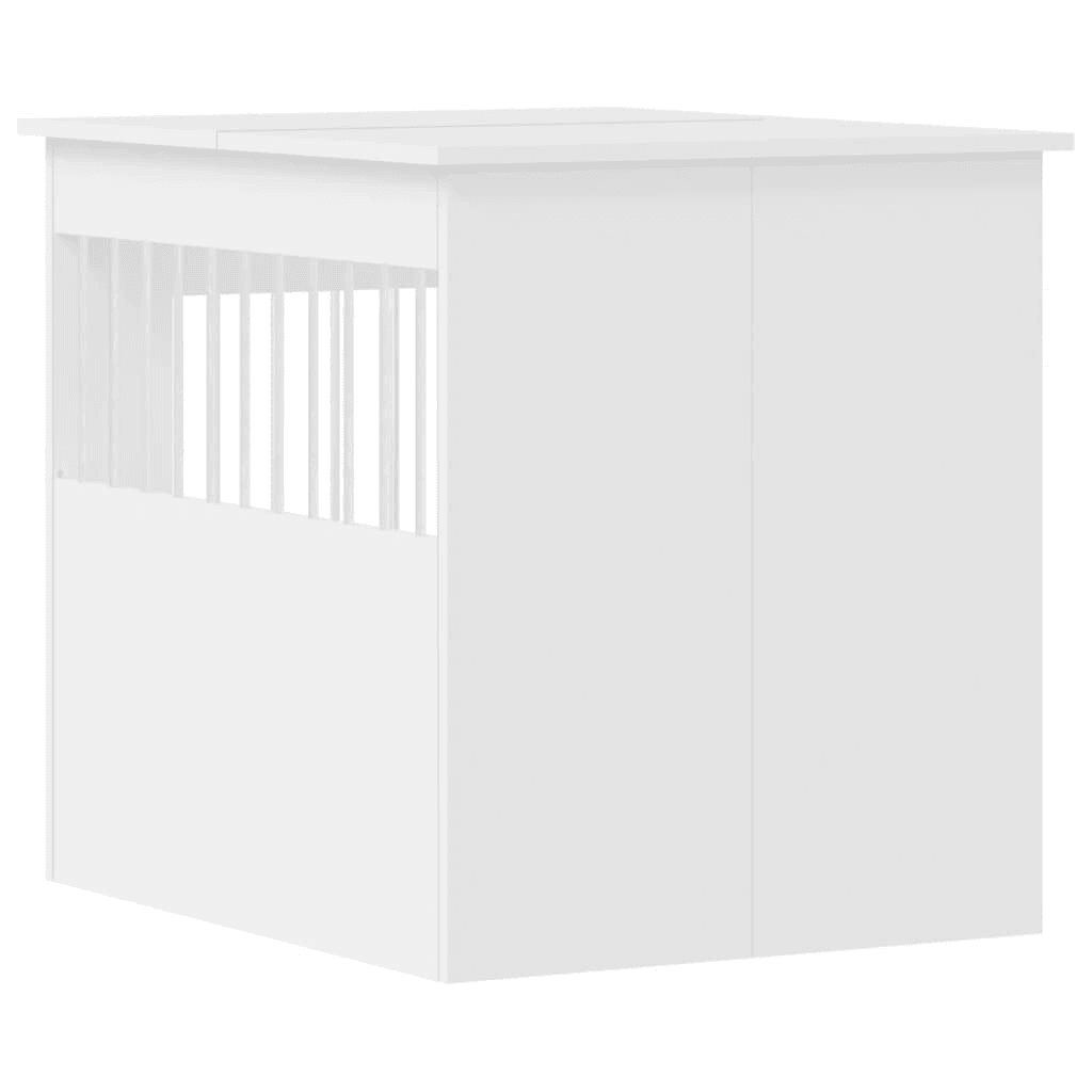 VidaXL Dog Crate Furniture | White 64.5x80x71 cm - FluffePet