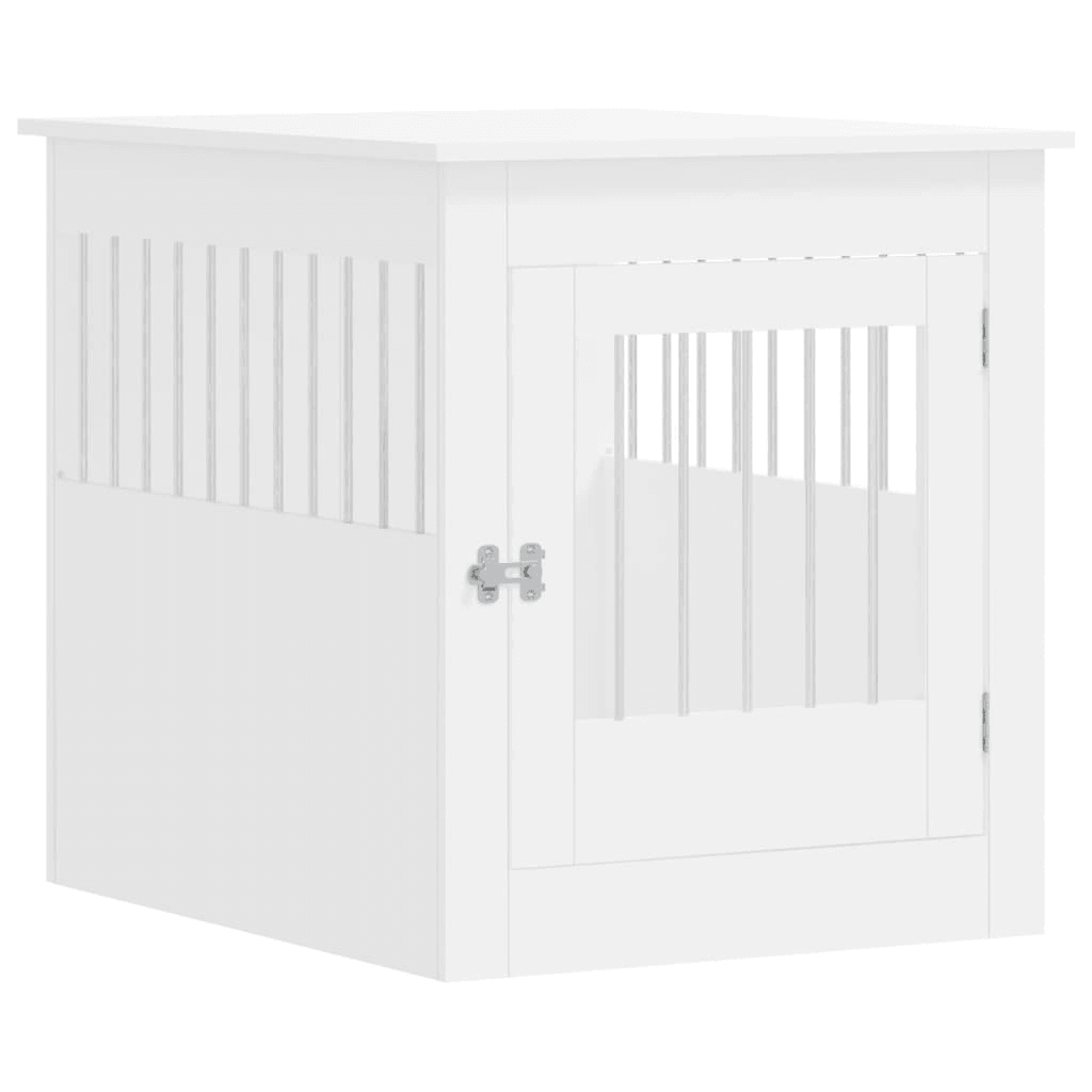 VidaXL Dog Crate Furniture | White 64.5x80x71 cm - FluffePet