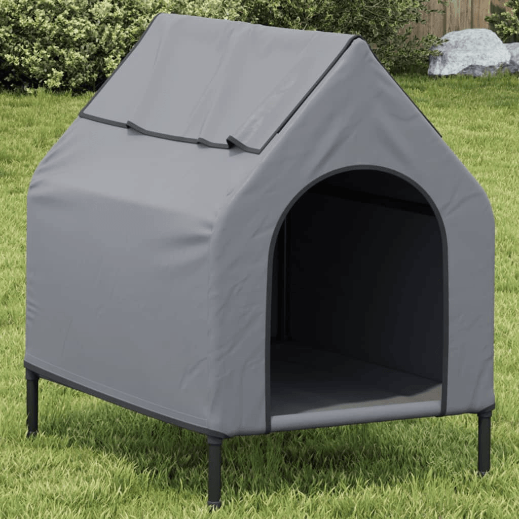 VidaXL Dog House Anthracite Oxford Fabric and Steel