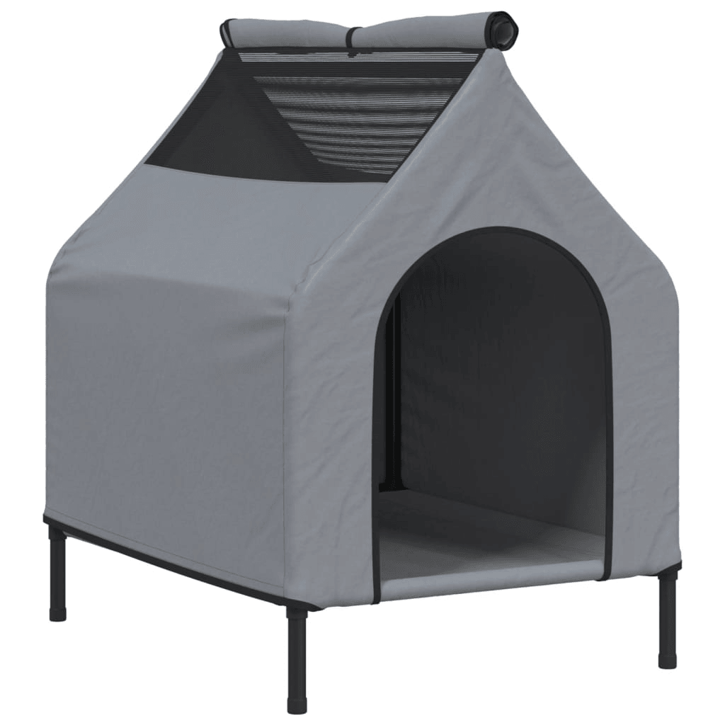 VidaXL Dog House Anthracite Oxford Fabric and Steel