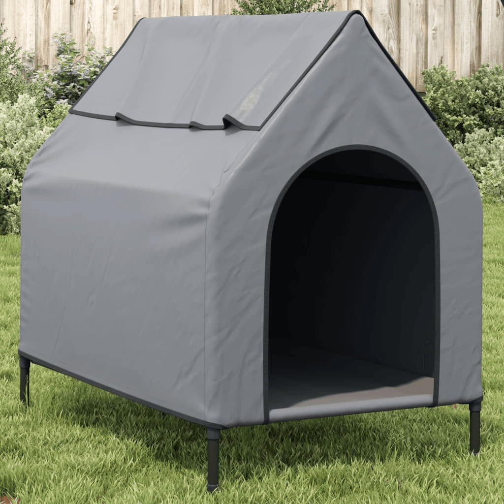 vidaXL Dog House Anthracite Oxford Fabric and Steel