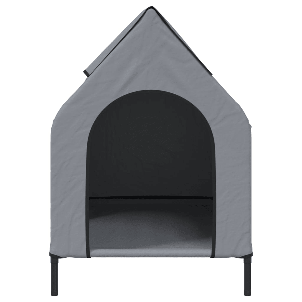 VidaXL Dog House Anthracite Oxford Fabric and Steel | Anthracite 110L x 75W x 107H cm - FluffePet