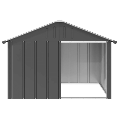 vidaXL Dog House Anthracite 116.5x103x81.5 cm Galvanised Steel