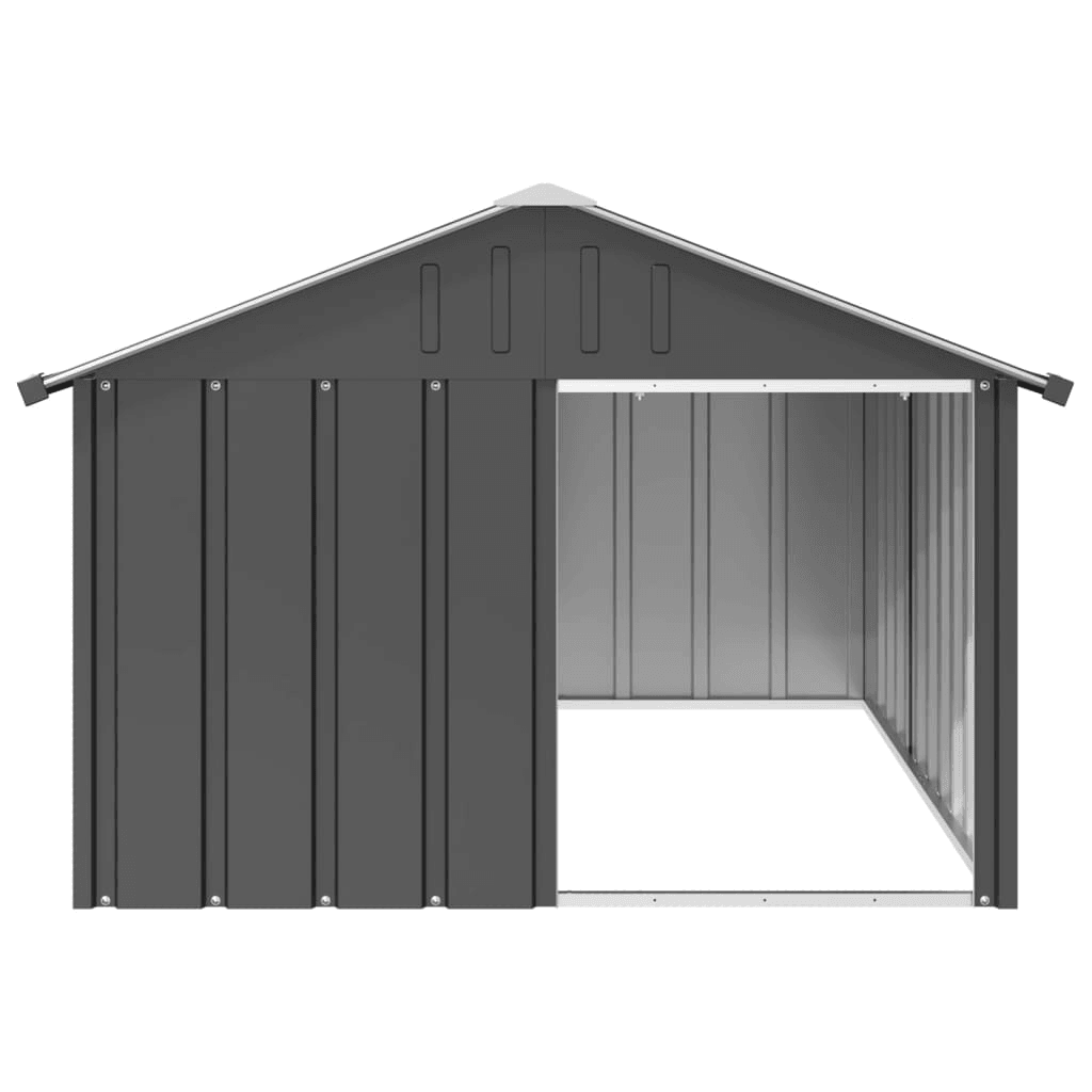 vidaXL Dog House Anthracite 116.5x153x81.5 cm Galvanised Steel