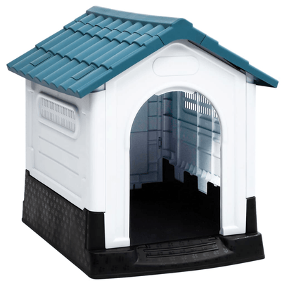 vidaXL Dog House Blue 57x68x66 cm Polypropylene