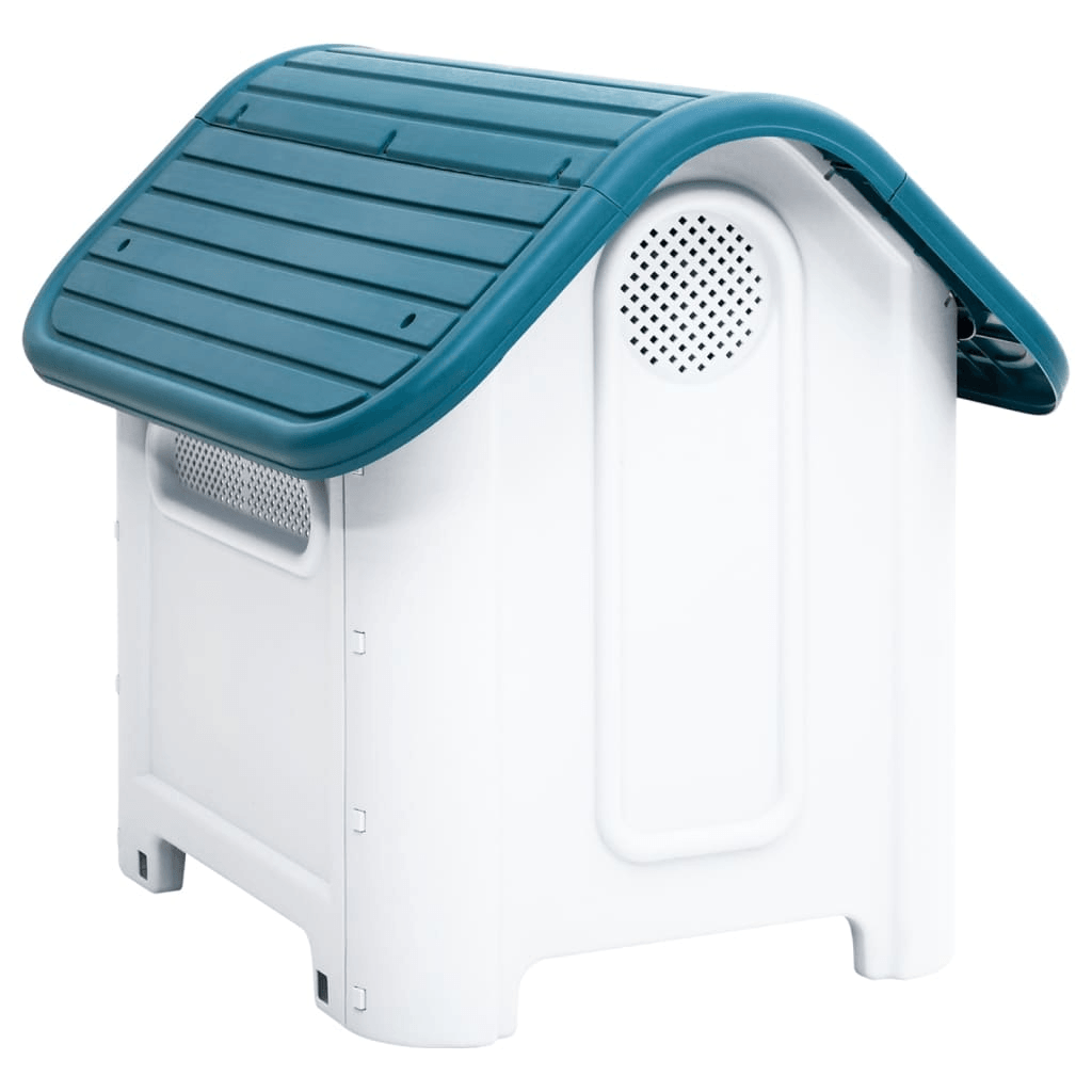 VidaXL Dog House Polypropylene | Blue 59x75x66 cm - FluffePet