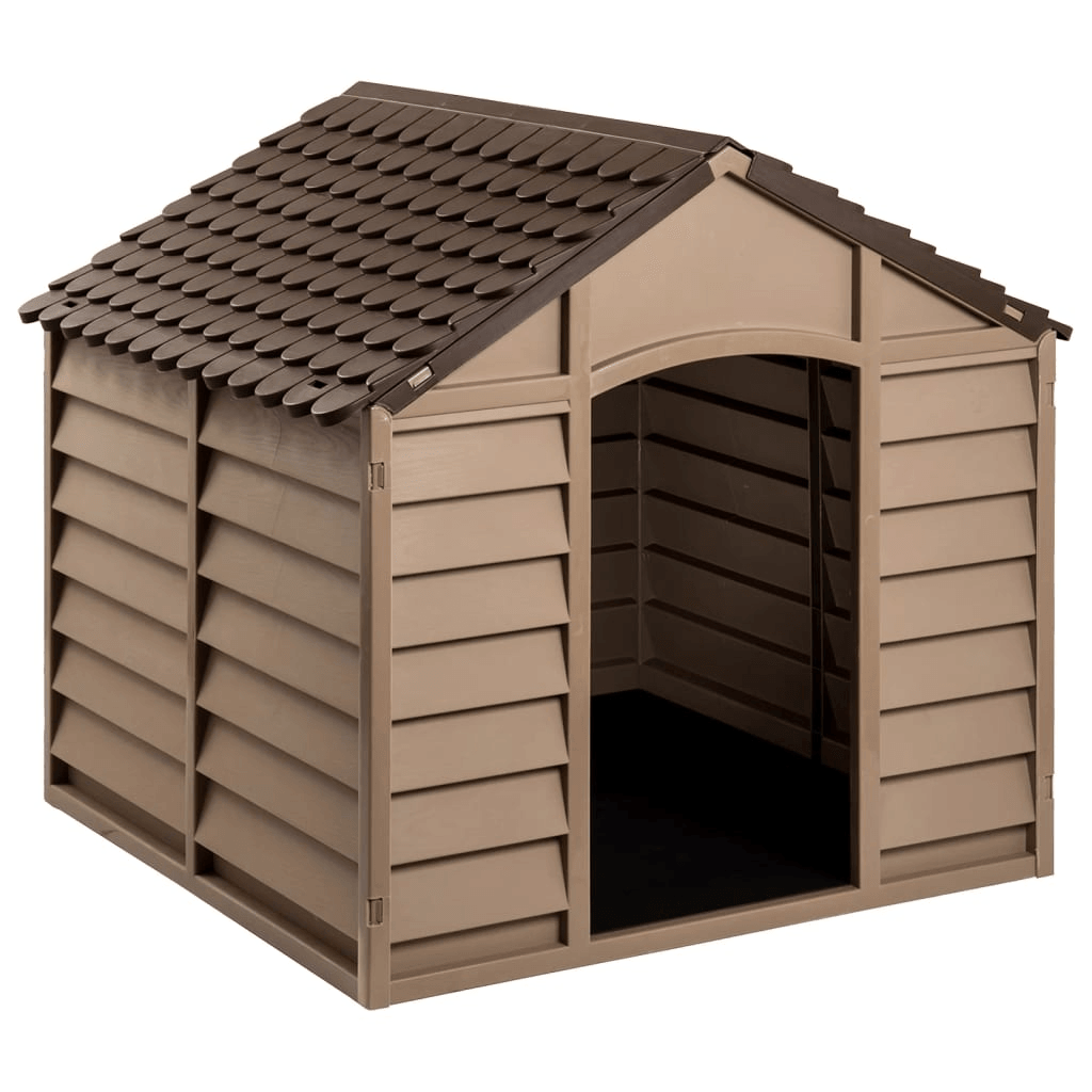 vidaXL Dog House Brown 86x84x82 cm Polypropylene