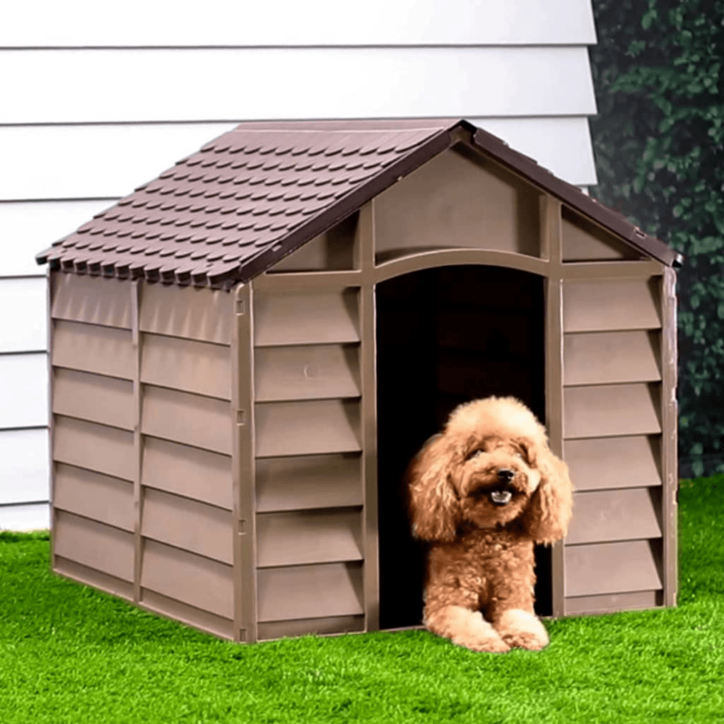 vidaXL Dog House Brown 86x84x82 cm Polypropylene