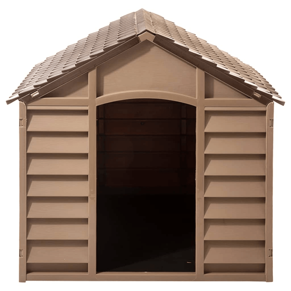 vidaXL Dog House Brown 86x84x82 cm Polypropylene