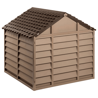 VidaXL Dog House Polypropylene | Brown 86x84x82 cm - FluffePet