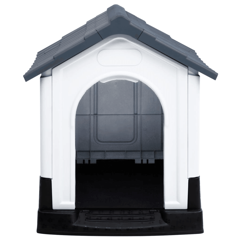 vidaXL Dog House Grey 57x68x66 cm Polypropylene