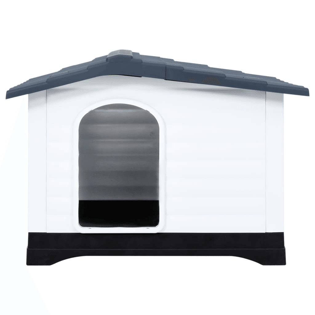 VidaXL Dog House Grey 90.5x68x66 cm Polypropylene